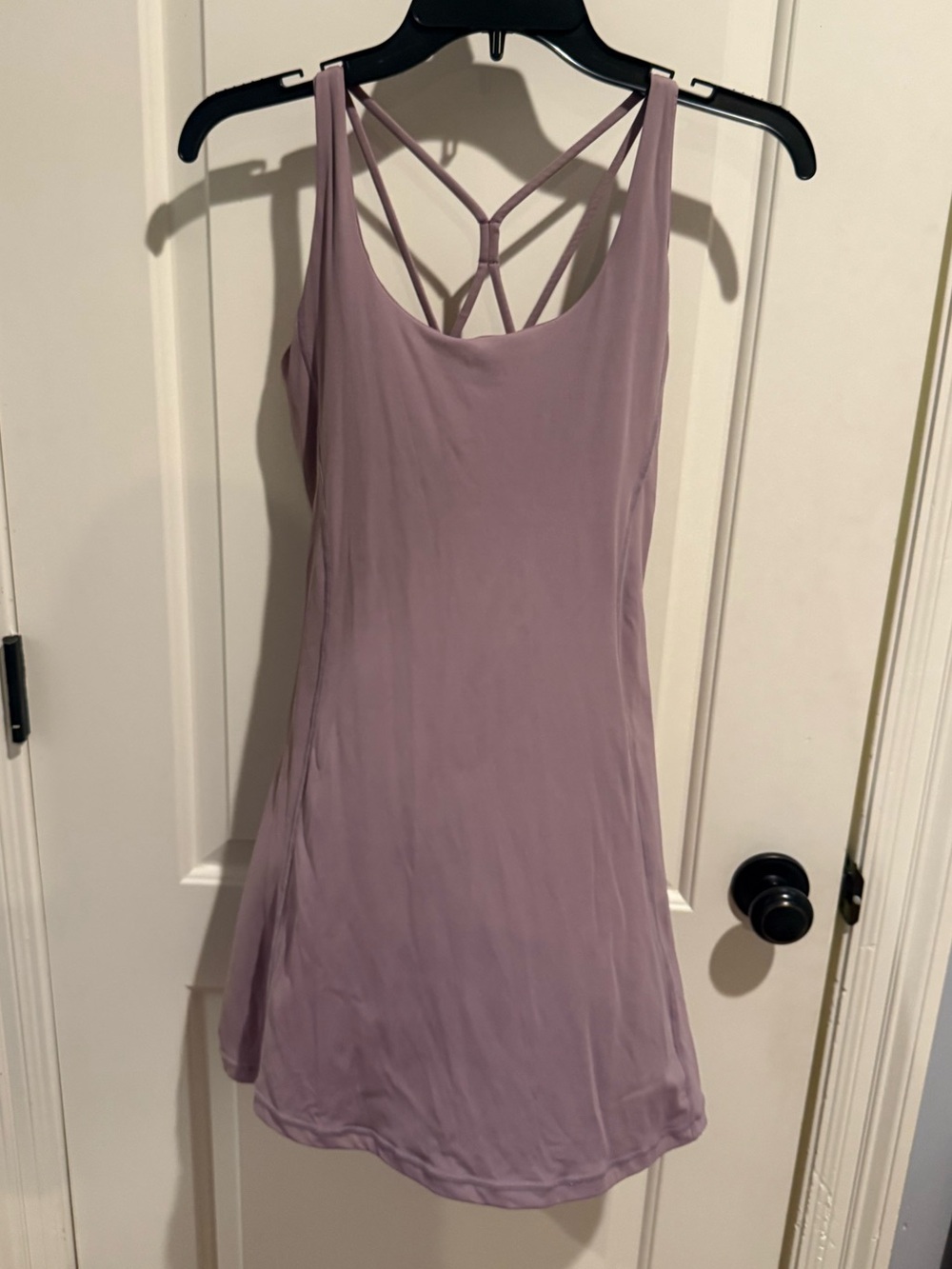 Halara Active Tennis Dress in Purple with matching under shorts